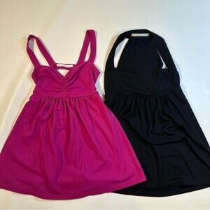 Lot Of TWO‎ Susana Monaco Size S Stretchy Fit & Flare  Long Tank Tops